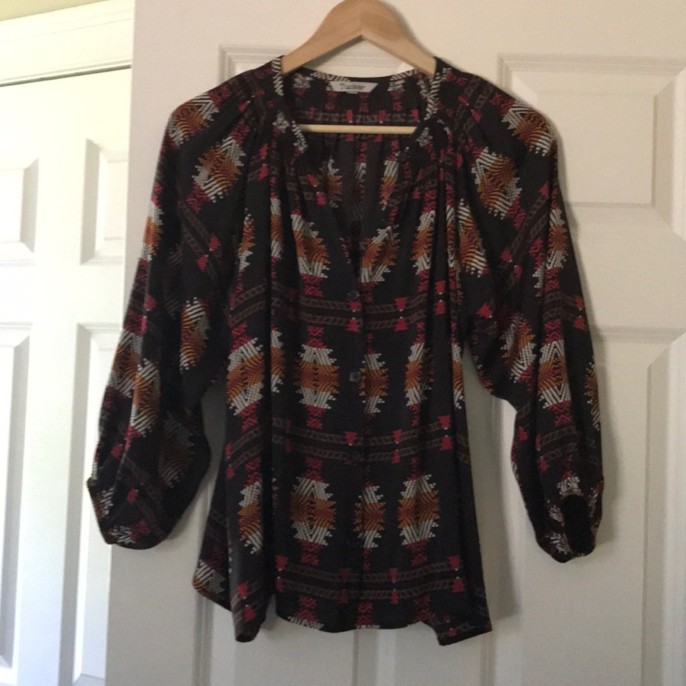 Classic Tucker blouse 100%silk